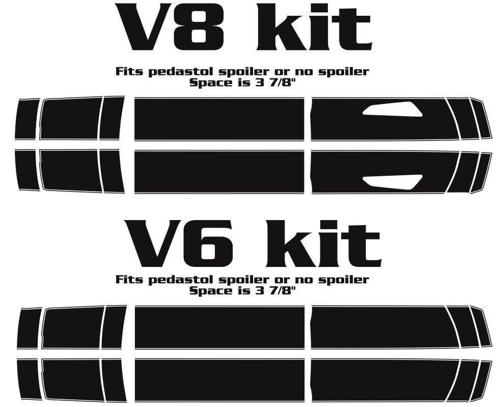 2016 2017 Camaro Pin Stripe Rally Vinyl Graphic Stickers Decals Racing Stripes SS RS