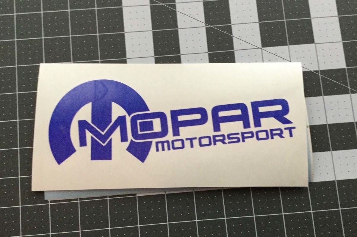 2x Mopar Racing Decal, Srt, Hemi, Vinyl Die Cut Sticker 8.5x 3