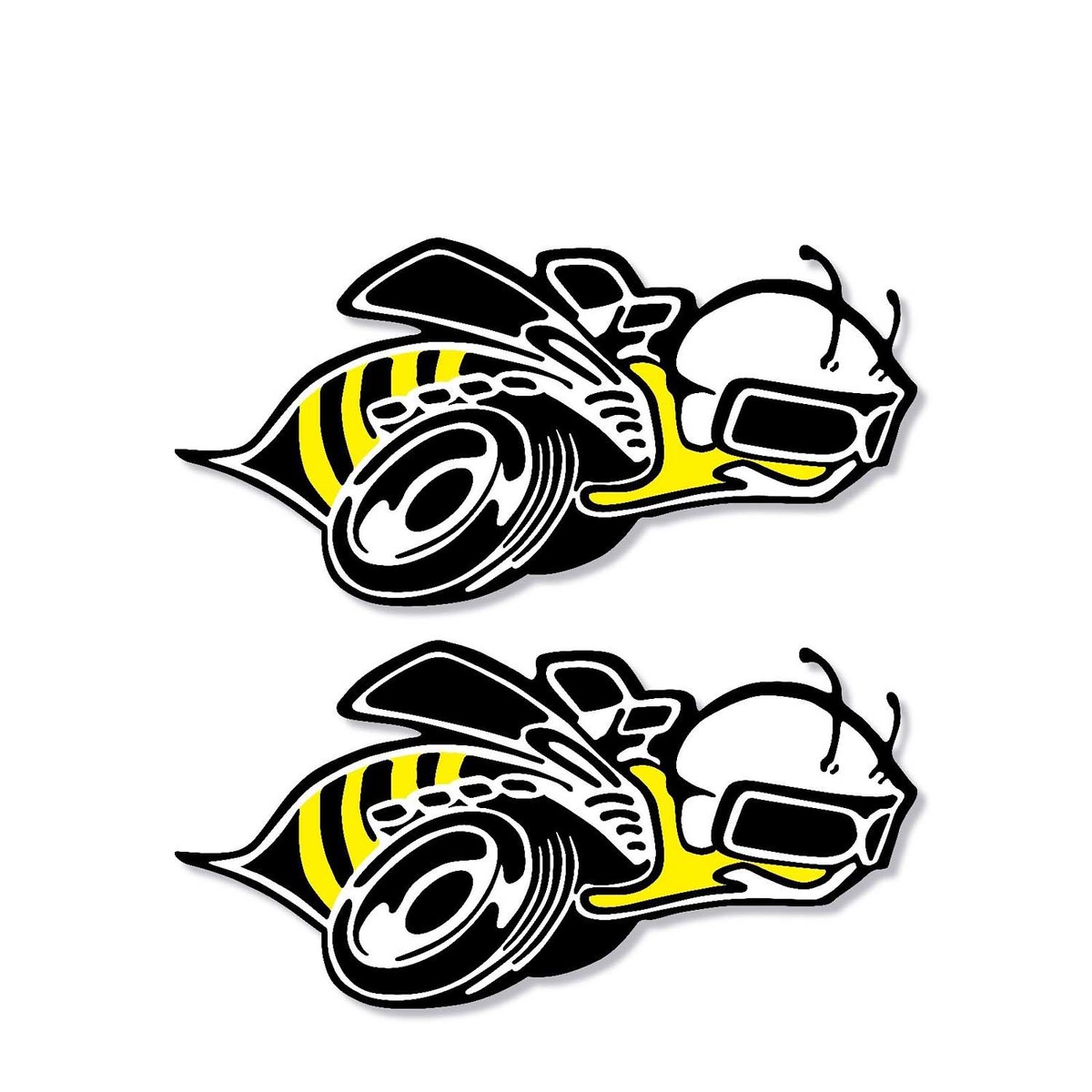 Set of 2: Dodge Super Bee vinyl Sticker Decal full color over laminated for car & trucks