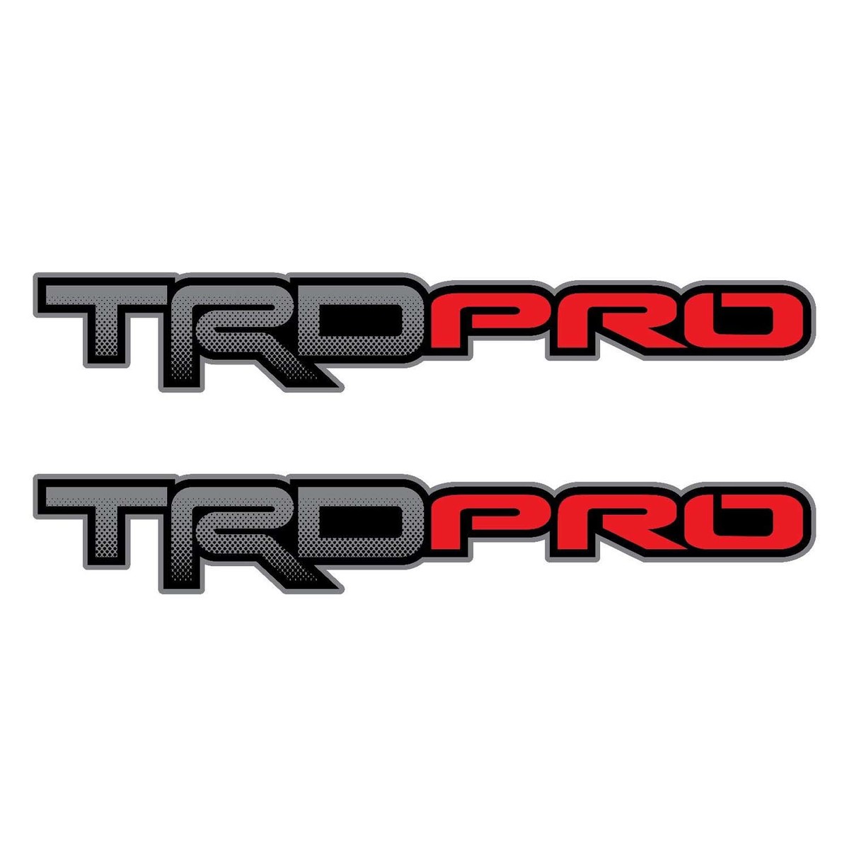 Set of 2: TRD PRO Toyota Tacoma Tundra pickup truck bedside full color Sticker Decal
