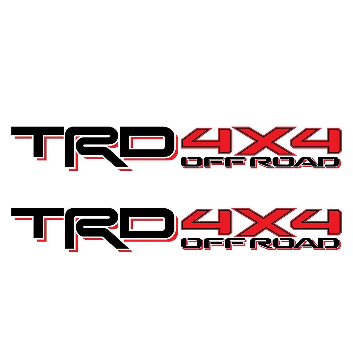 Set of 2: 2017-2018 TRD 4X4 offroad Toyota Tacoma Tundra bedside fullcolor Sticker Decal