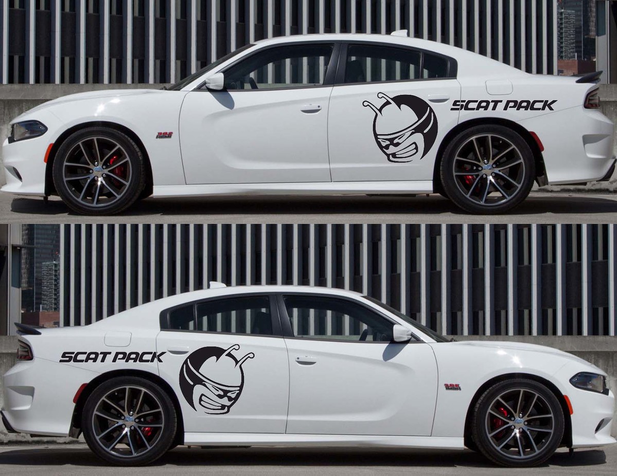 2X Dodge Charger Scat Pack Quarter Panel Stickers Decals Vinyl Graphics 2011-2020 Scatpack Now