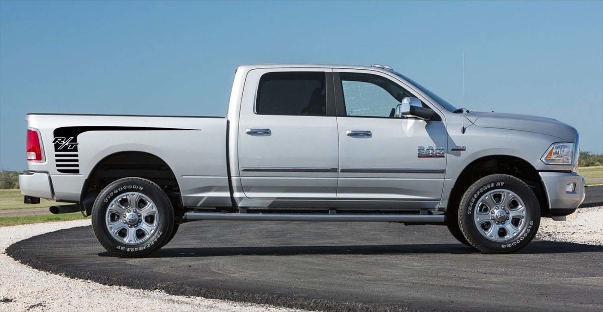 2x Dodge Ram 1500 2500 side bed Vinyl Decals graphics rally sticker kit