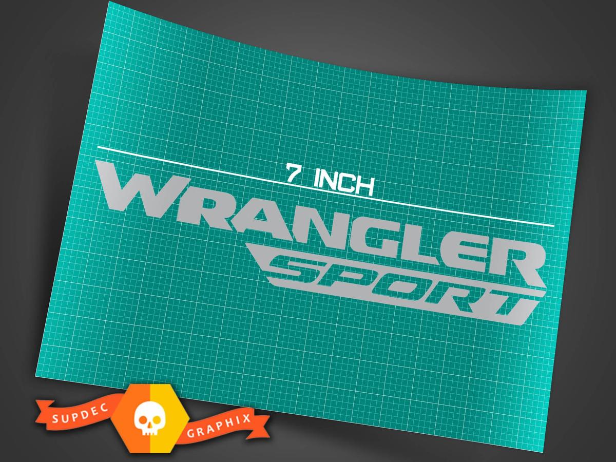 Sport Wrangler Jeep Decals Vinyl Stickers Rubicon Fits All 2018 Models JL x2