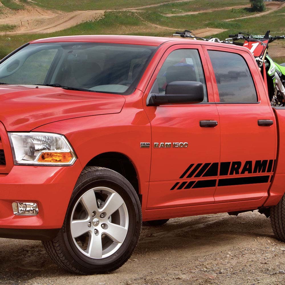 Dodge Ram Rebel mk4 2009-2017 1500 side graphics stripe Sticker Decal style 10