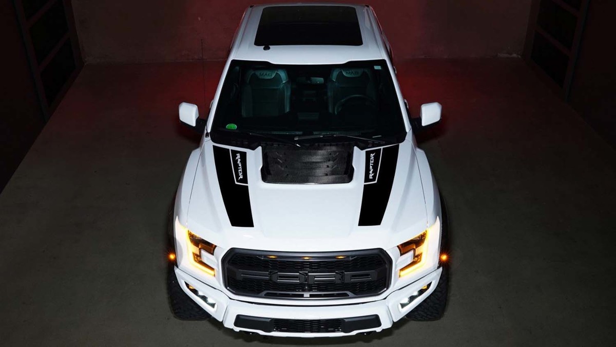 2x Ford F150 Raptor 2016 - 2018 Hood Vinyl Decals graphics rally sticker kit