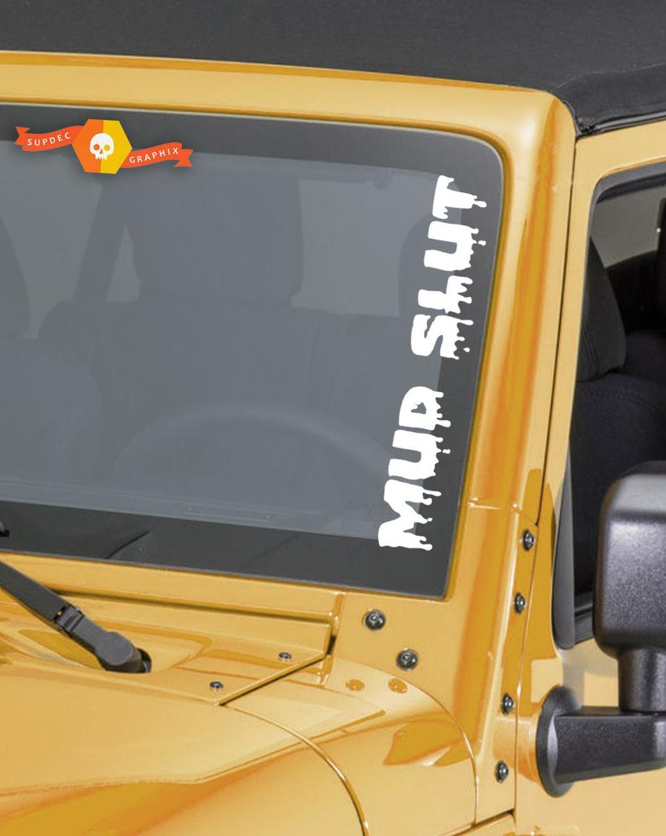Mud Slut Funny Windshield Sticker Banner Vinyl Decal Off Road Truck For Jeep 4x4
