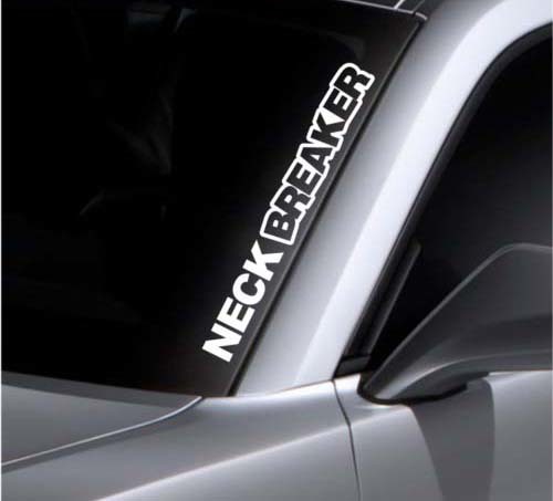 Neck Breaker Windshield Sticker Banner Vinyl Decal Bumper Sticker For Suba WRX