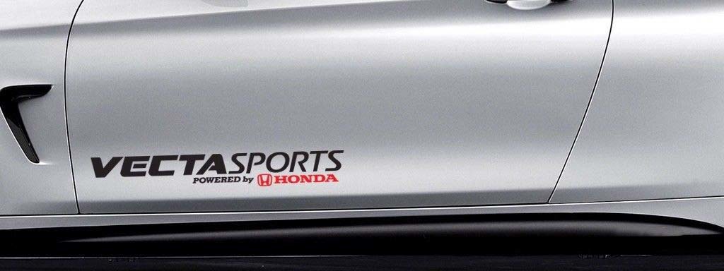 Vecta Sports Powered by Honda Car Decal Vinyl Sticker Si Civic Accord S2000 Si
