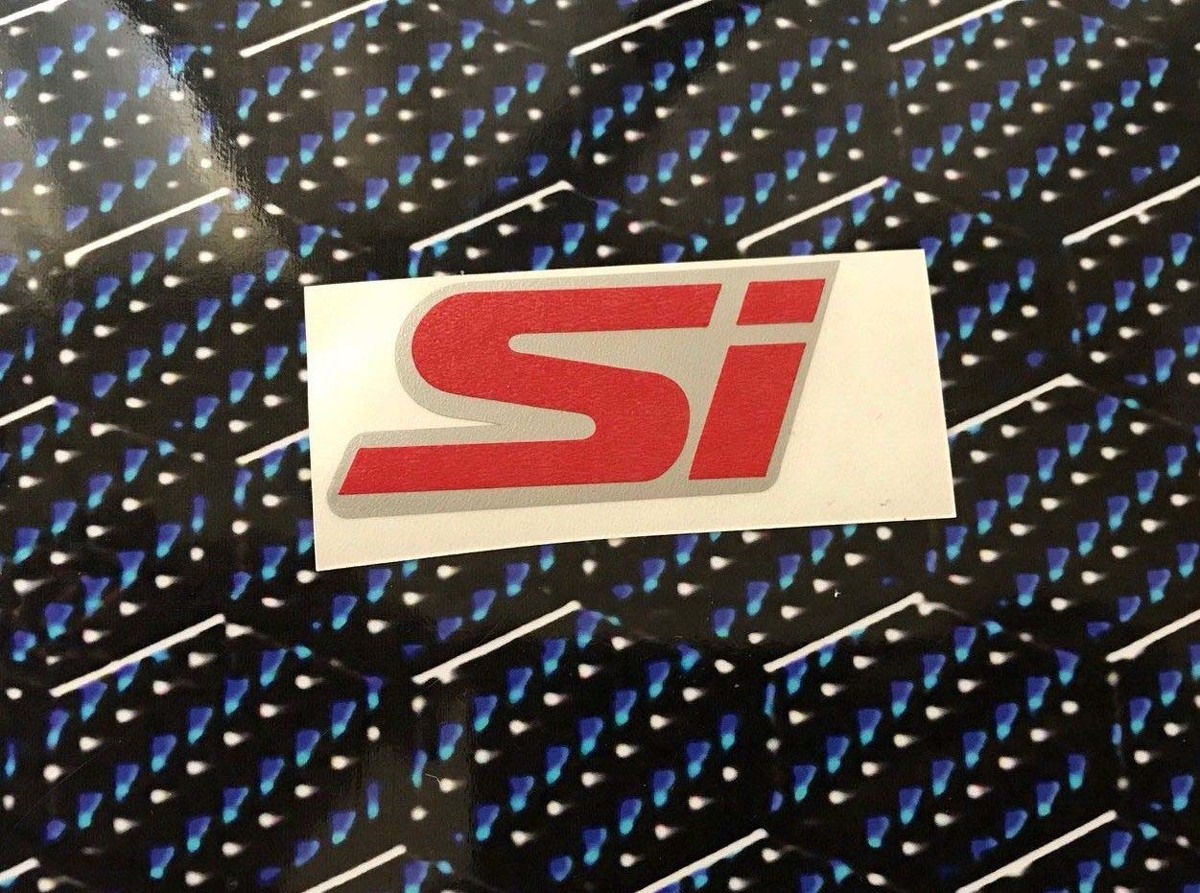 Honda Civic Si Rear Emblem Sticker Decal 1999-2000 OEM Jdm Illest Sir Stance Illest
