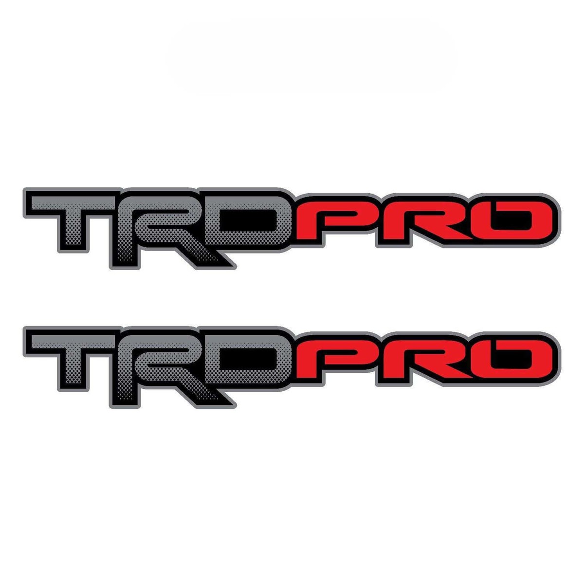 Set of 2: TRD PRO Toyota Tacoma Tundra pickup  truck bedside full color Sticker Decal

