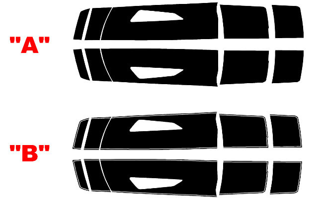 2016 & Up Chevrolet Camaro SS Factory Style Twin Rally Hood, Trunk  & Spoiler Stripes Vinyl Decals Stickers 