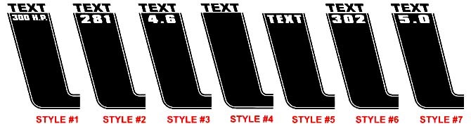 2010 - 2020 Ford Mustang BOSS Hood & Stripe Kit with Trunk Blackout included Vinyl Decals Stickers
