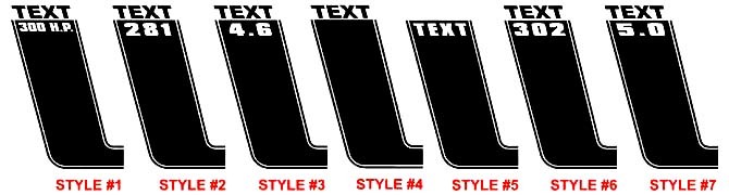 2010 - 2020 Ford Mustang BOSS Hood & Stripe Kit Vinyl Decals Stickers
