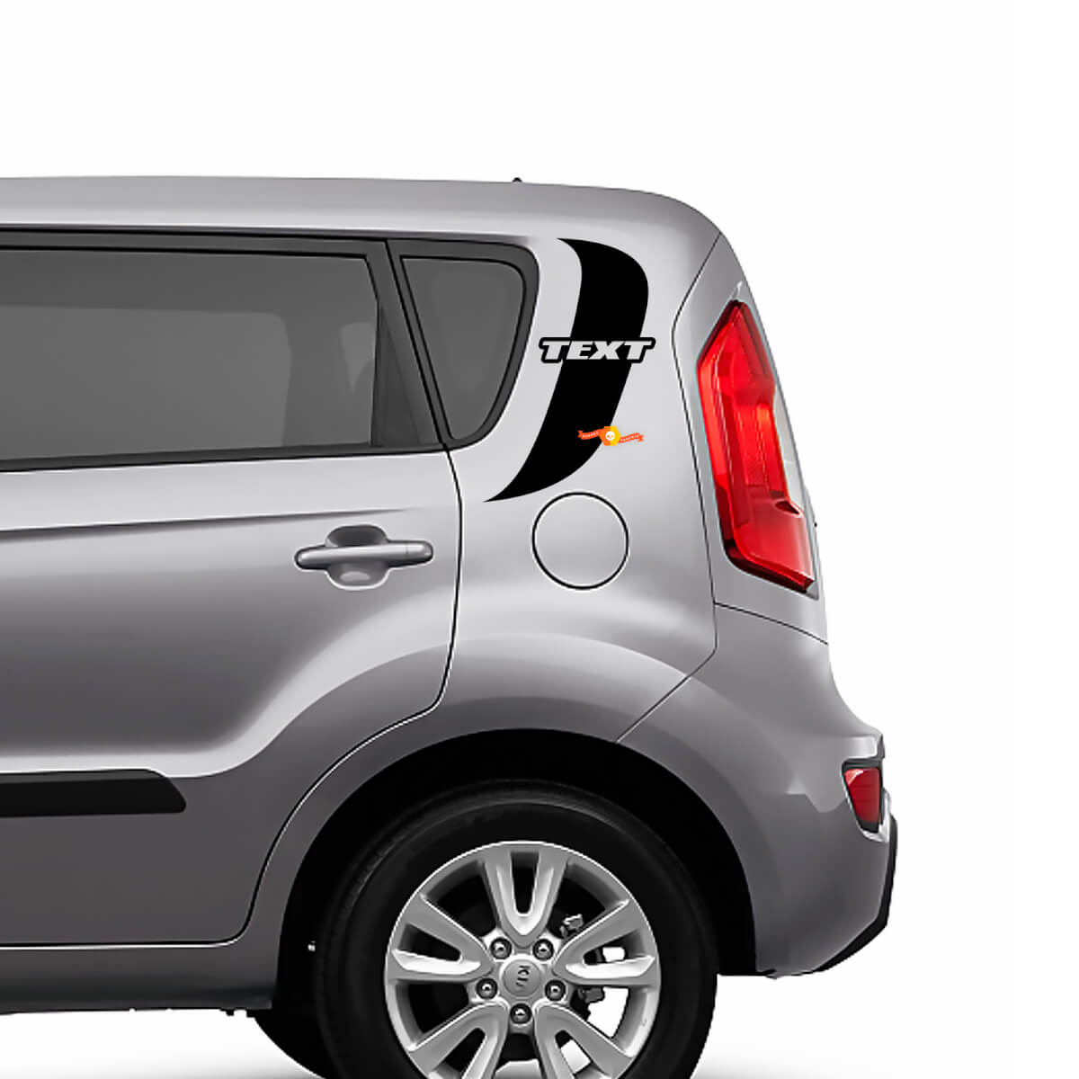 Side Rear Pillar graphics decal sticker fit to Kia Soul 2