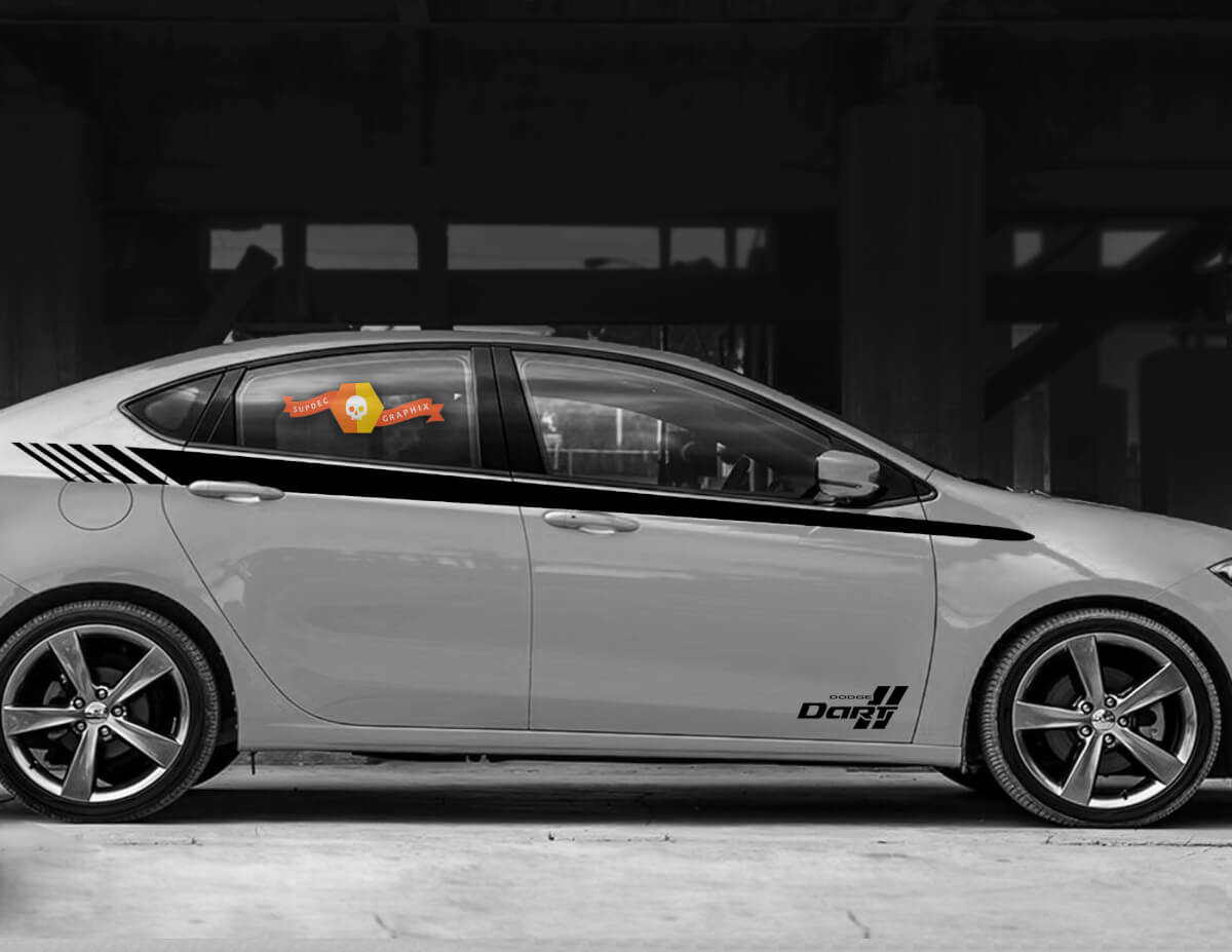 2013 2014 2015 2016 13 14 15 16 17 2020 Dodge Dart side stripe Sticker Decal kit