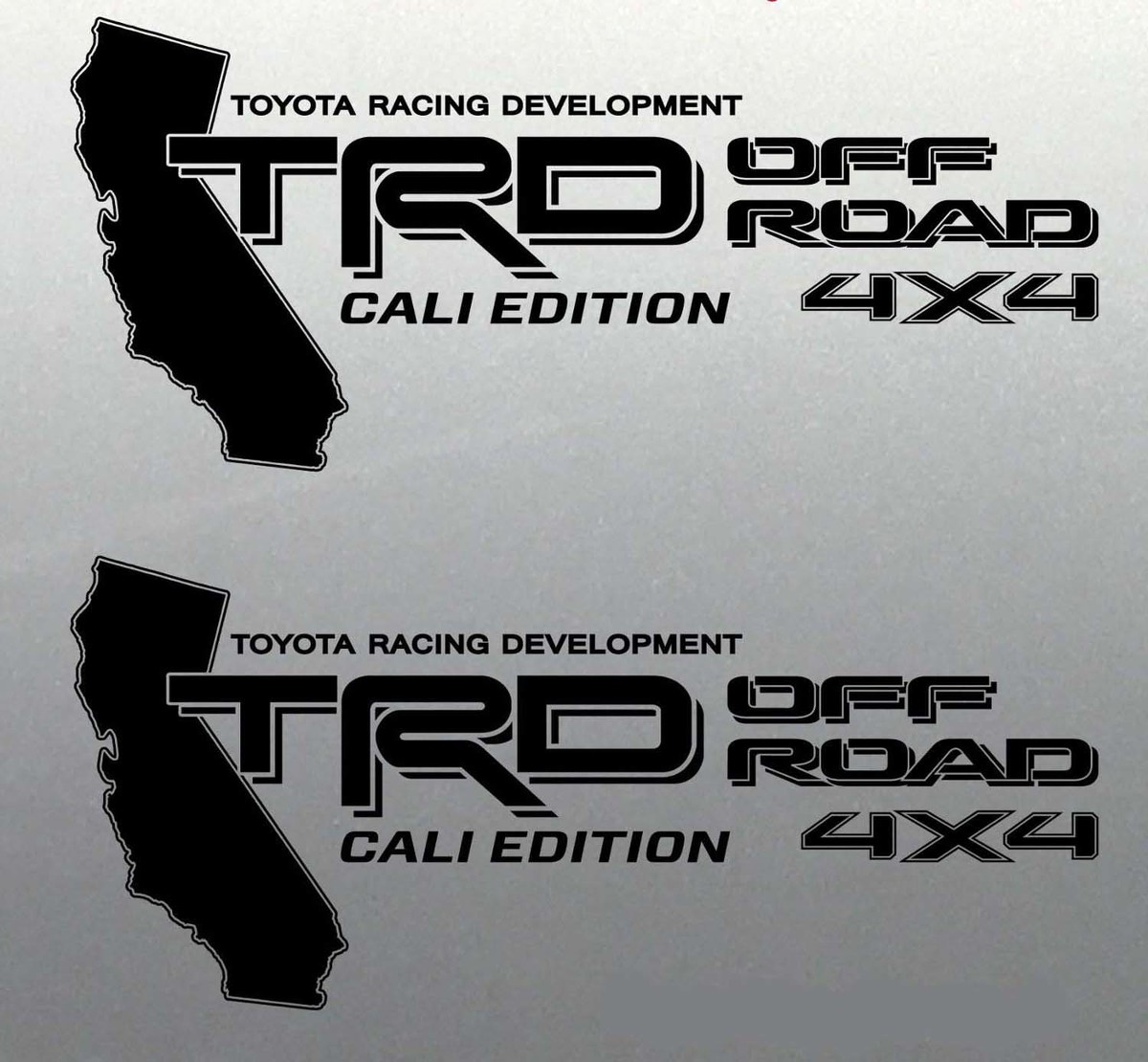Trd off road decal sticker 4x4 California Edition Tundra Tacoma Toyota Sport
