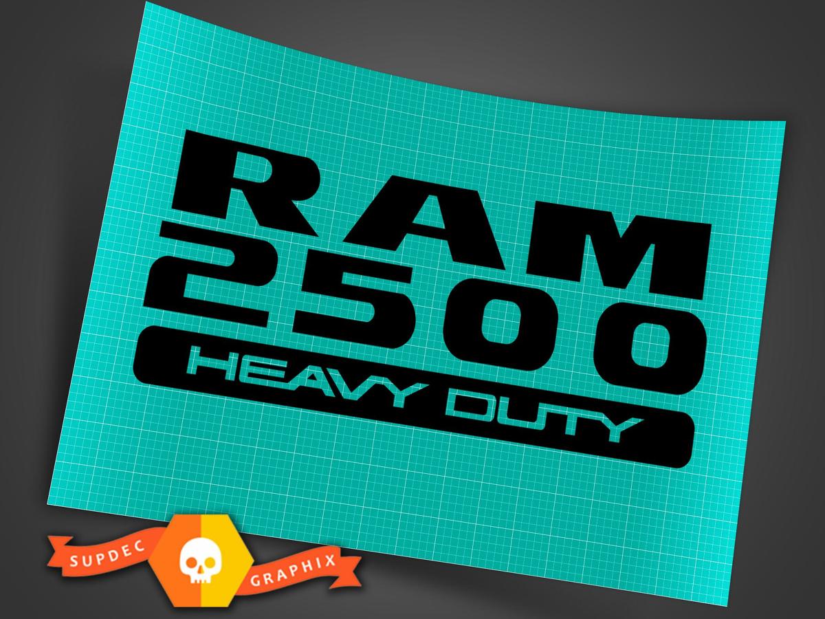 Dodge Ram 1500 2500 3500 Heavy Duty Sticker Decal 1pc 13 Colors New Fits Doors Tailgate Windows Universal Ram