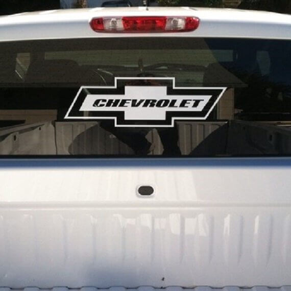 22 Inch Chevrolet Window Sticker Decal - Your choice of color