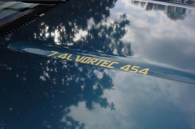 7.4L VORTEC 454 Hood Stickers Decals Your choice of color