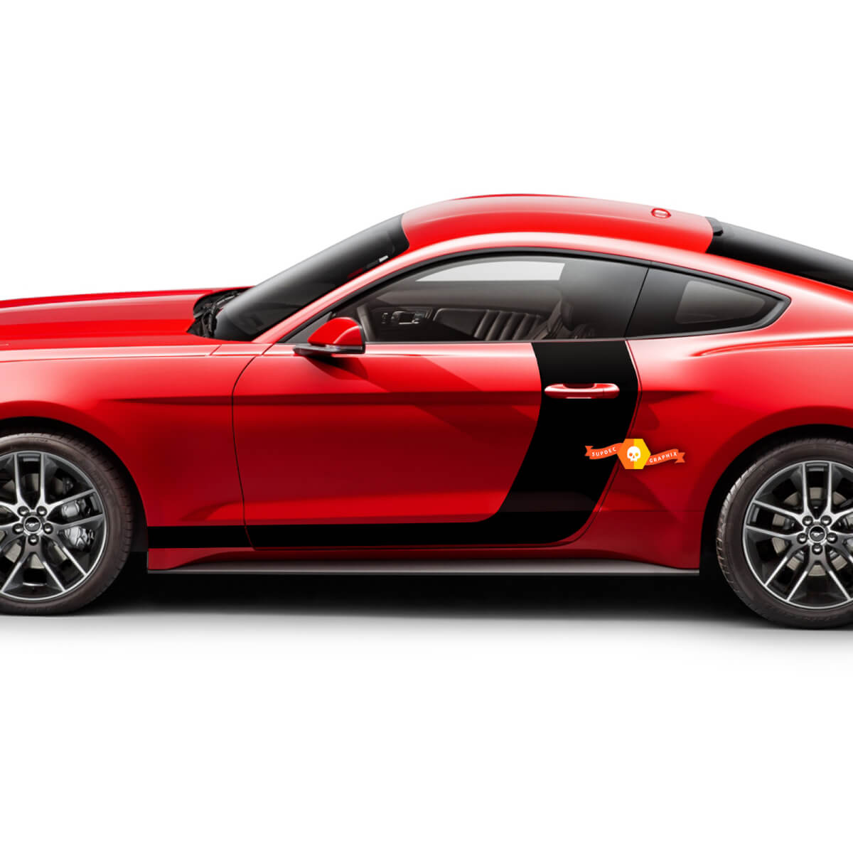 Ford Mustang 2005-2024 ପକ୍ଷ ଦ୍ୱାର ହକି ପୋଲା ଡେକଲସ୍ ଷ୍ଟିକର୍‌ଗୁଡ଼ିକ‌
