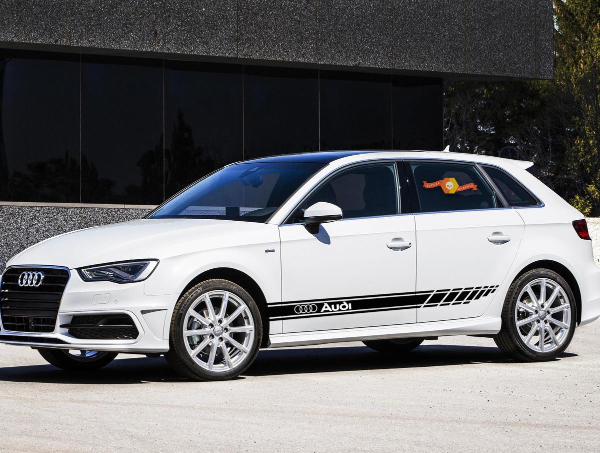 Audi A3 A4 A5 A6 A8 Q7 S4 S5 S6 RS4 RS5 RS6 2x тело декал страпице стикер лого
