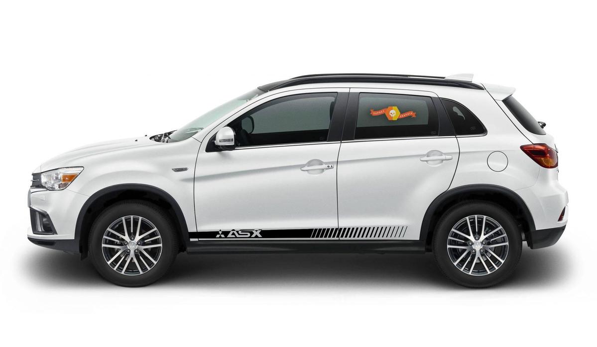 MITSUBISHI ASX 2x side stripes body decal vinyl graphics sticker hight quality