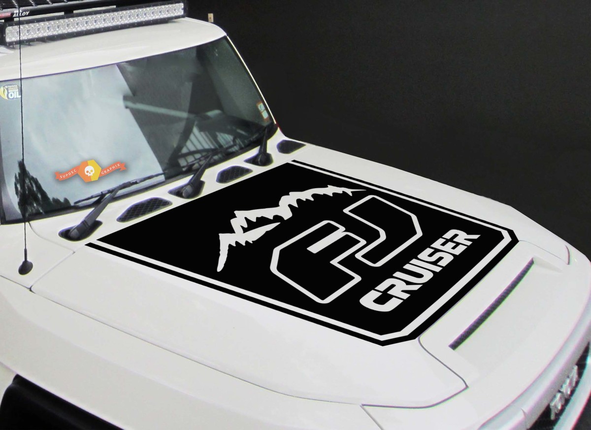 TOYOTA FJ CRUISER 1x Hood stripe graphics vinyl hood decal sticker high quality