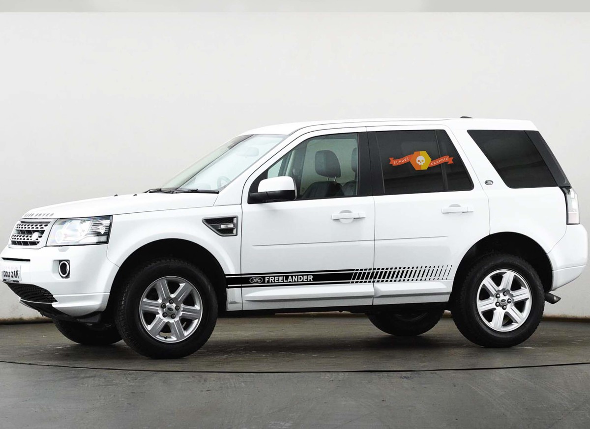 LAND ROVER FREELANDER 2x side body decal vinyl graphics racing sticker logo