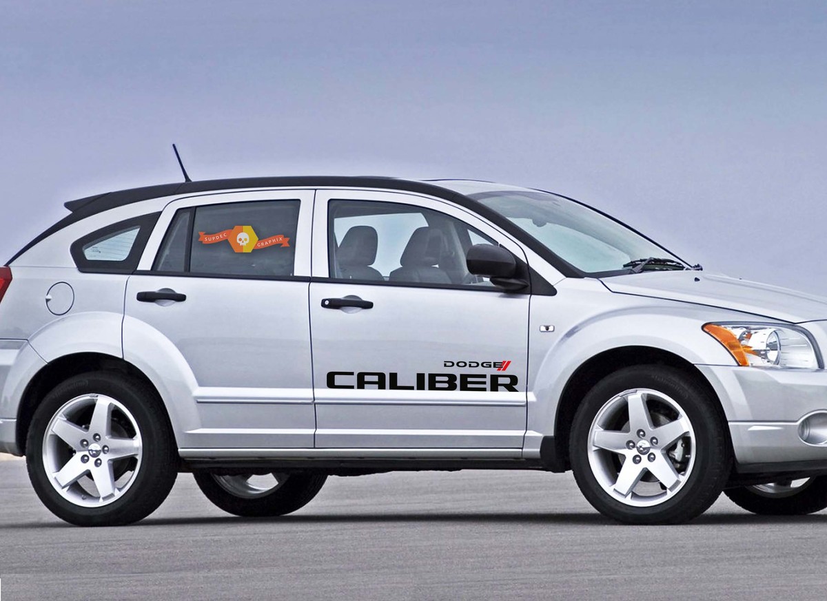 DODGE CALIBER 2x racing stickers logo graphics vinyl body decals side stripes