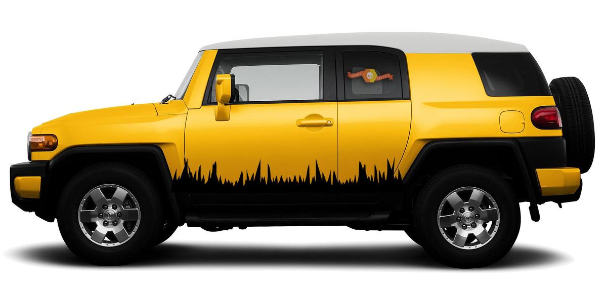 TOYOTA FJ CRUISER Grass Mountain 4Runner Sticker Decal Vinyl Side Door Graphics