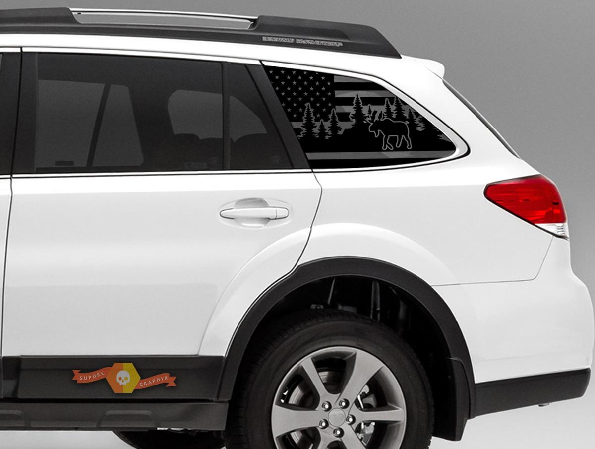 Moose Design USA Flag Stickers Decals 2015-2019 2.5i Premium PZEV 3.6 QB8