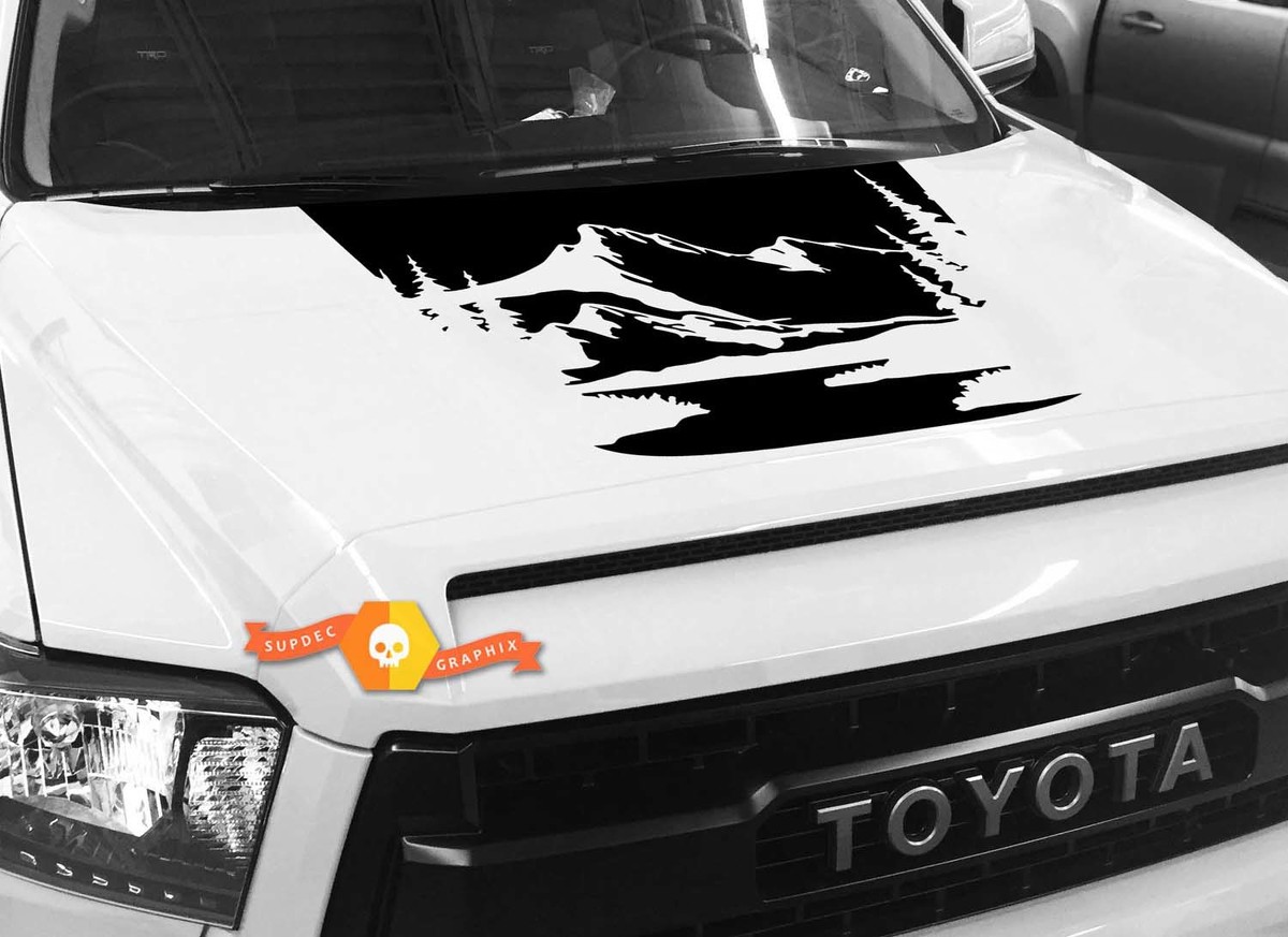 Mountains Forest River Hood graphics Sticker Decal for TOYOTA TUNDRA 2014 2015 2016 2017 2018
