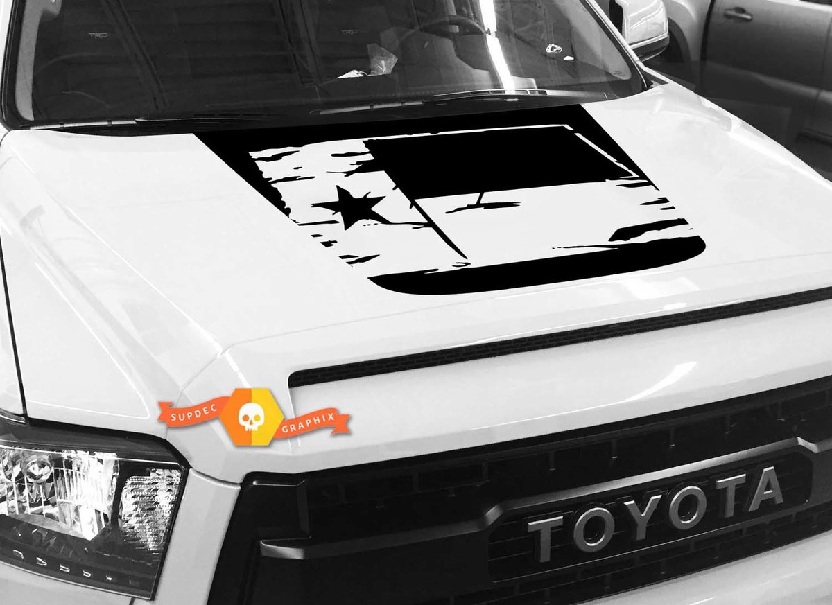 Hood Flag Texas graphics Sticker Decal for TOYOTA TUNDRA 2014 2015 2016 2017 2018 #1