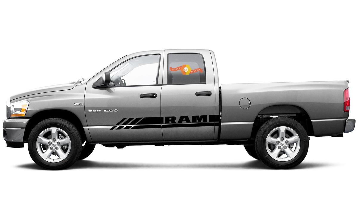 Dodge Ram Rebel mk4 2010-2018 1500 side graphics stripe Sticker Decal style 10