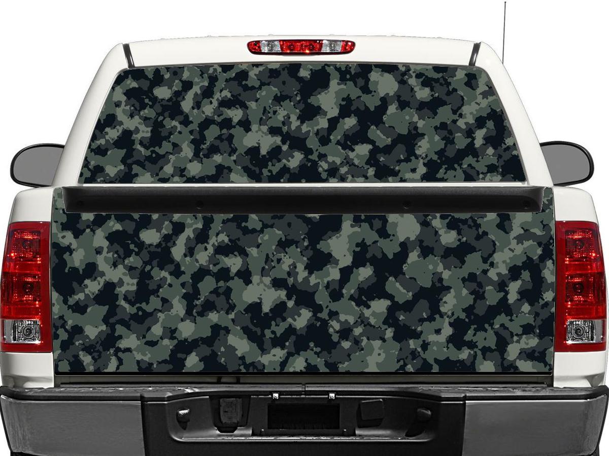 Camo Camouflage Rear Window OR tailgate Decal Sticker Pick-up Truck SUV Car