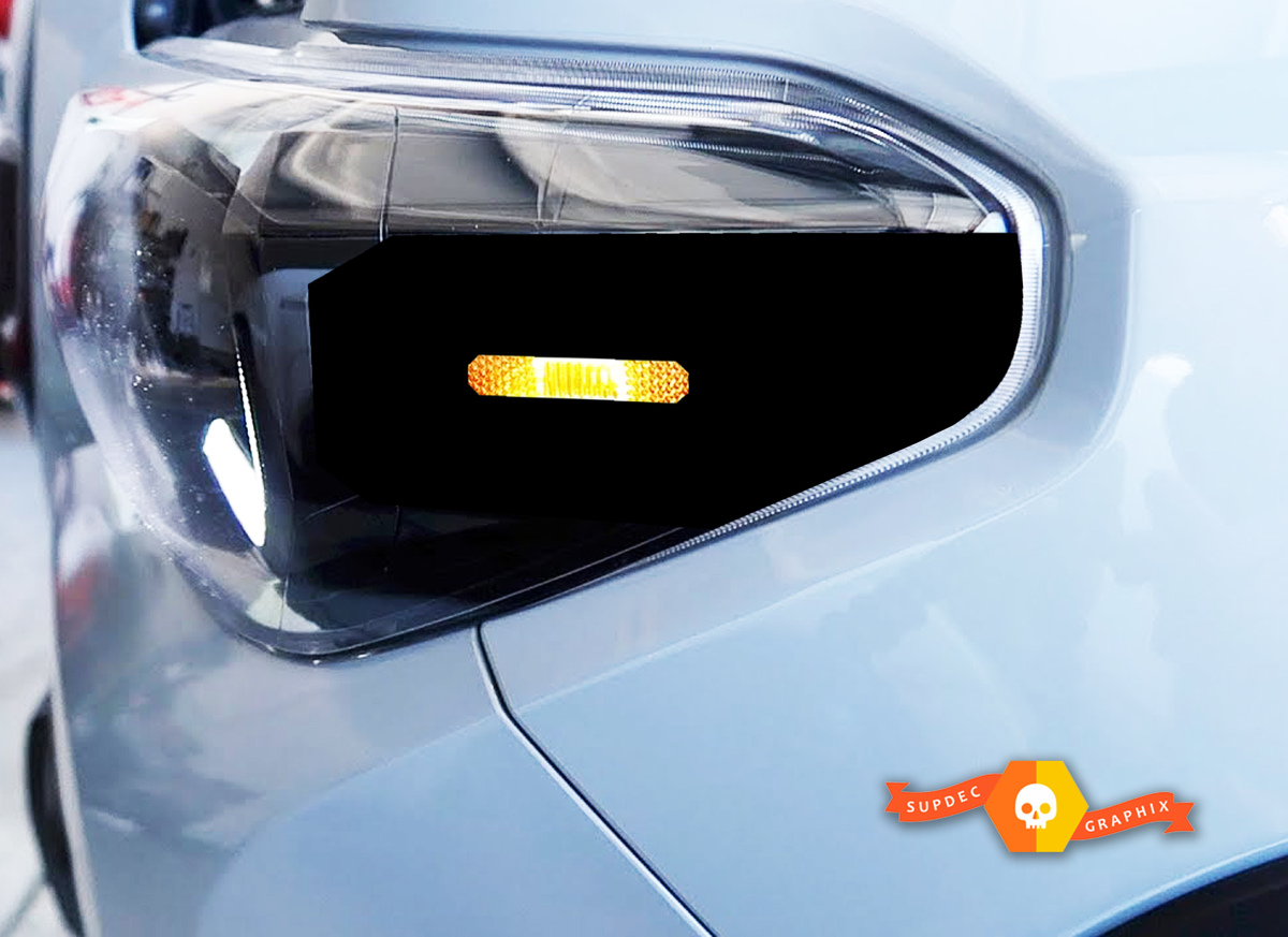 Gloss Black Vinyl Stickers Decals For 2016-2019 Toyota Tacoma Side Marker Lights New