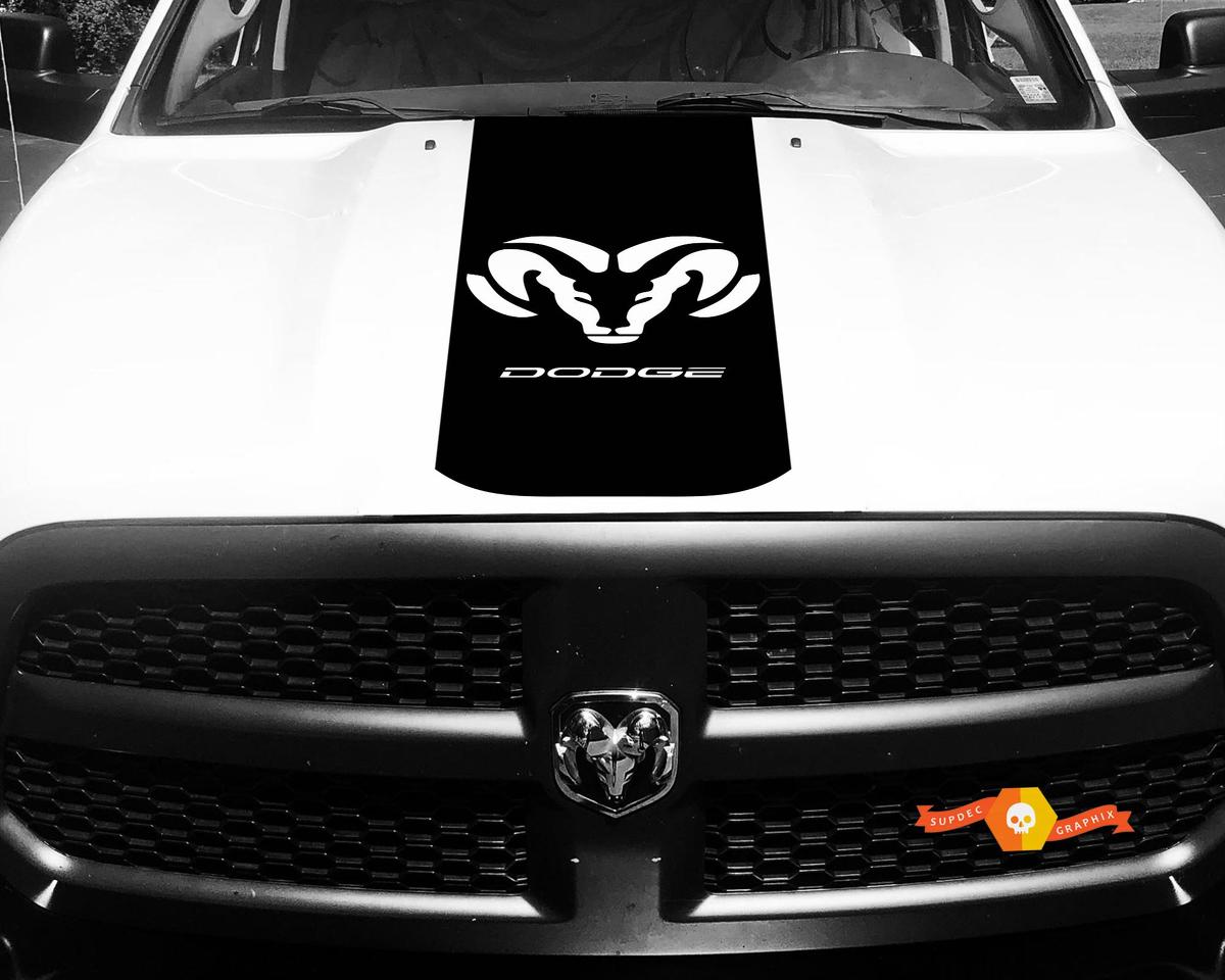 Dodge Ram 1500 2500 3500 Vinyl Racing Stripe RAM Dodge Hood Decals Stickers #24