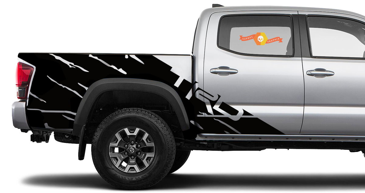 New 2 side TOYOTA TRD TACOMA mud splash GRAPHICS Stickers Decals  bedside VINYL