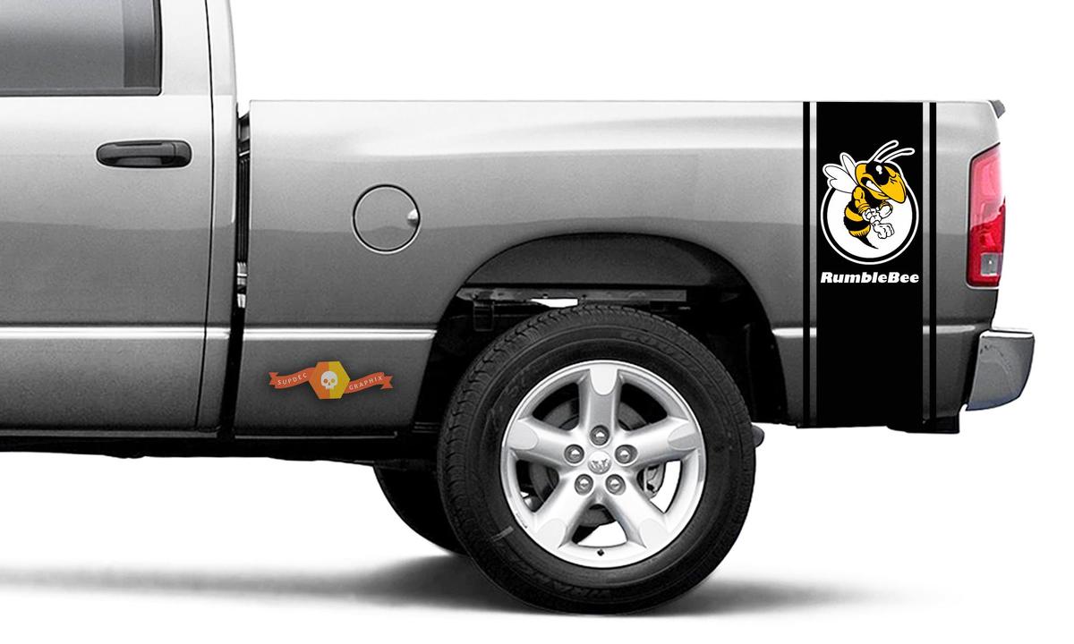 Dodge Ram Vinyl Racing Bed Side Stripe Rumble Bee Decal Sticker #38