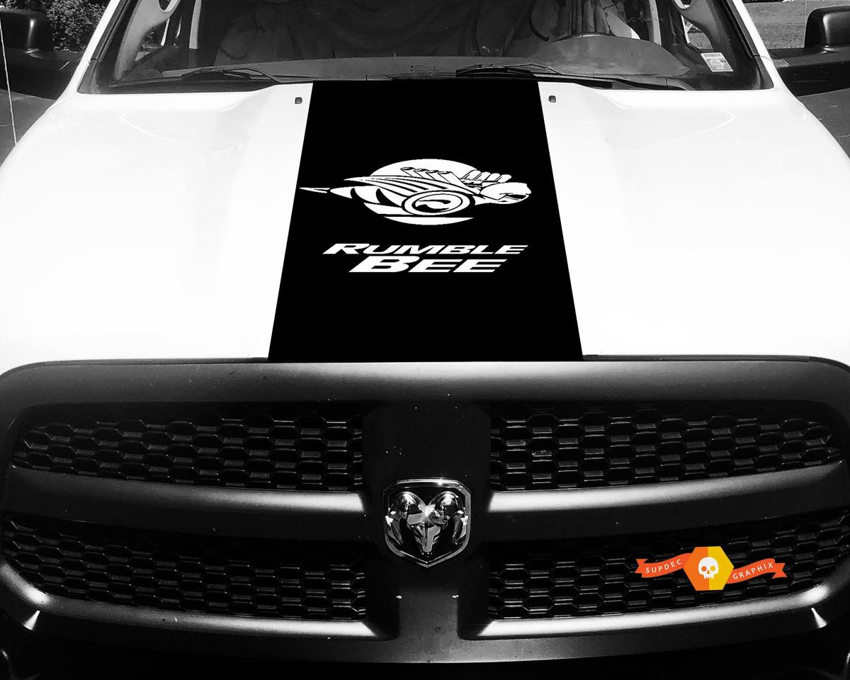 1500 2500 3500 Truck Vinyl Racing Stripe Dodge Rumble Bee Hood Decals Stickers #82