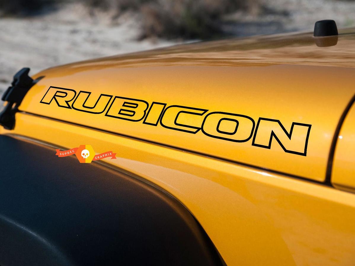 Jeep Rubicon Wrangler Hood Decal - 26