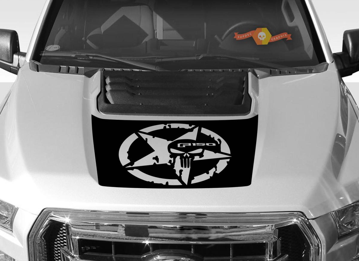 FORD F-150 Raptor SVT Hood Graphics 2015-2019 - Ford Racing Stripe Stickers Decals - 2