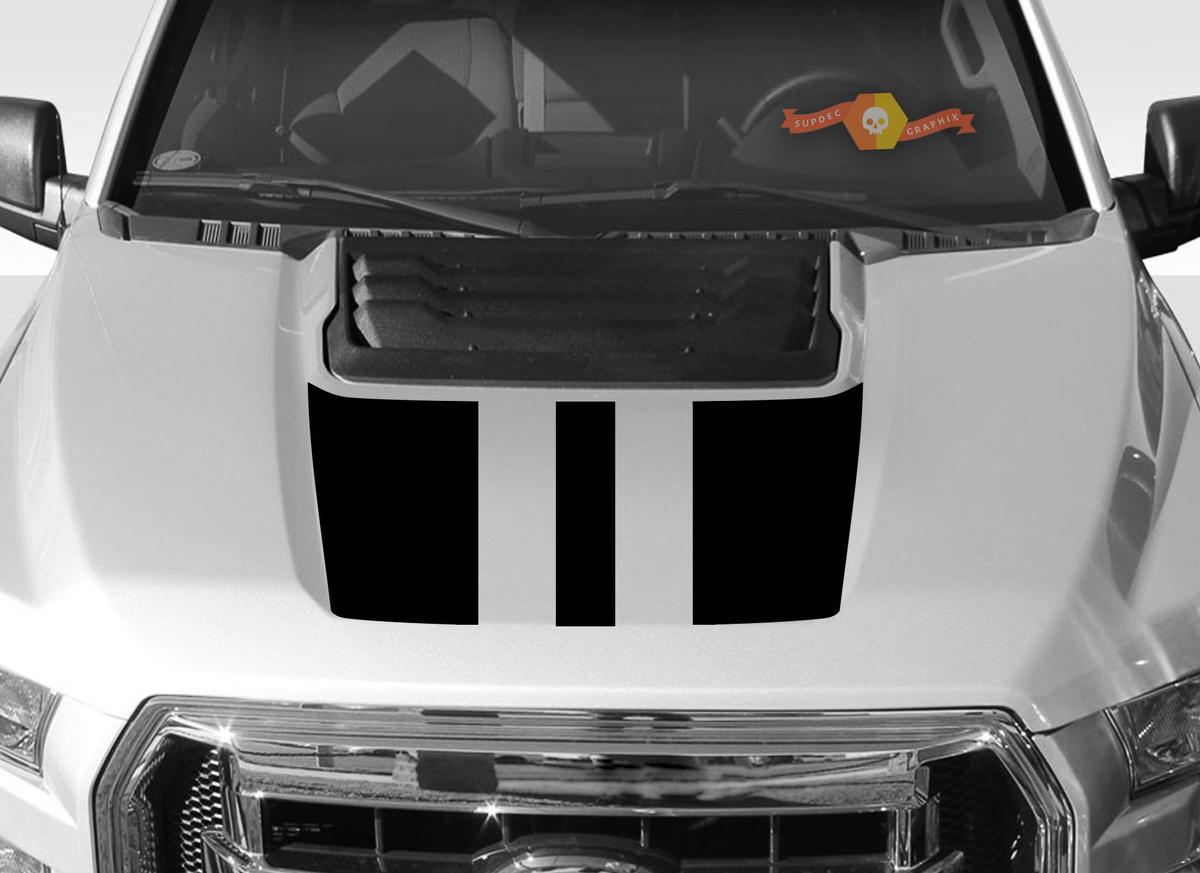 FORD F-150 Raptor SVT Hood Graphics 2015-2019 - Ford Racing Stripe Stickers Decals - 4
