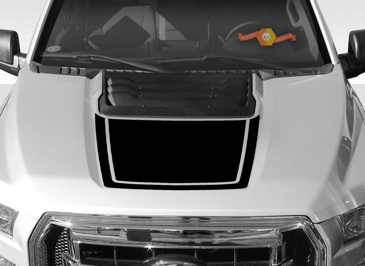 FORD F-150 Raptor SVT Hood Graphics 2015-2019 - Ford Racing Stripe Stickers Decals - 5
