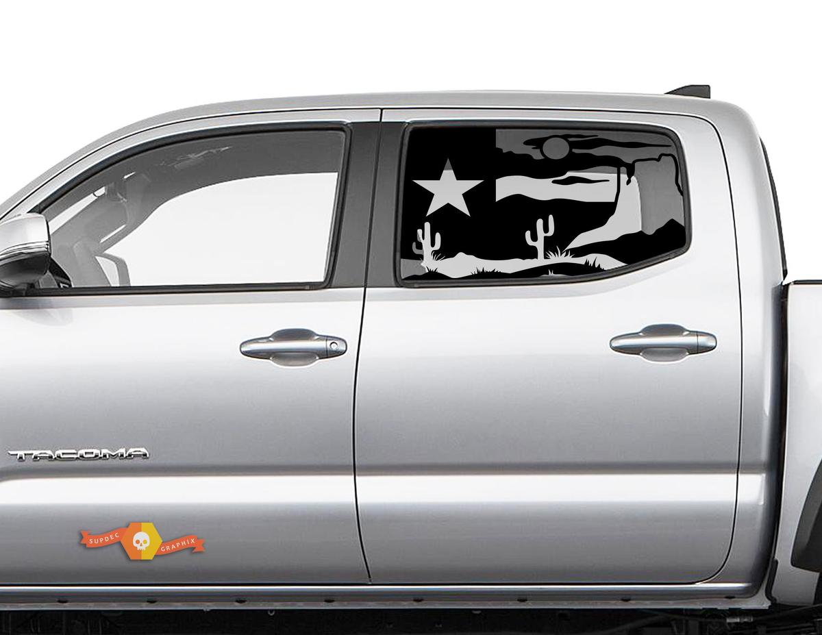 Texas Desert Сactus Side Window Decal for Toyota Tacoma 4Runner Tundra

