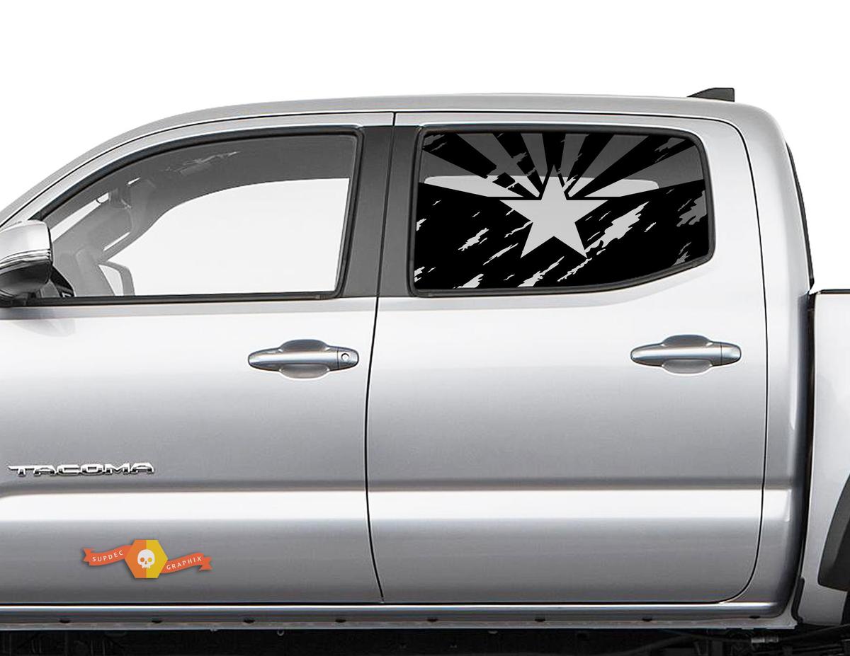 Hardtop Flag Arizona Destroyed Windshield Sticker Decal - 149