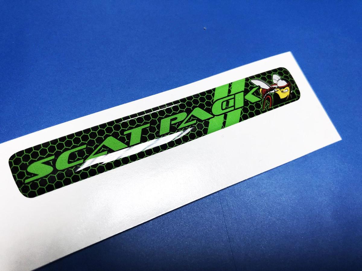 Steering Wheel Lime Honeycomb Scat Pack emblem domed Sticker Decal Charger Challenger Scatpack