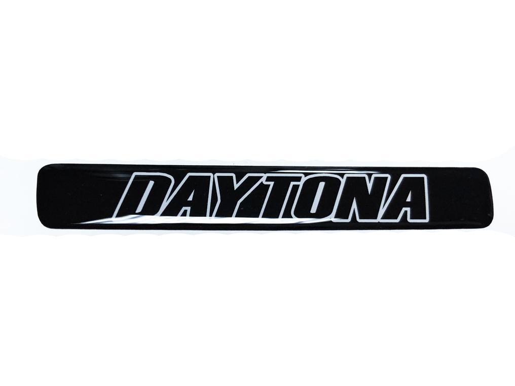 One Steering Wheel White and Black Daytona Challenger Charger emblem domed Sticker Decal