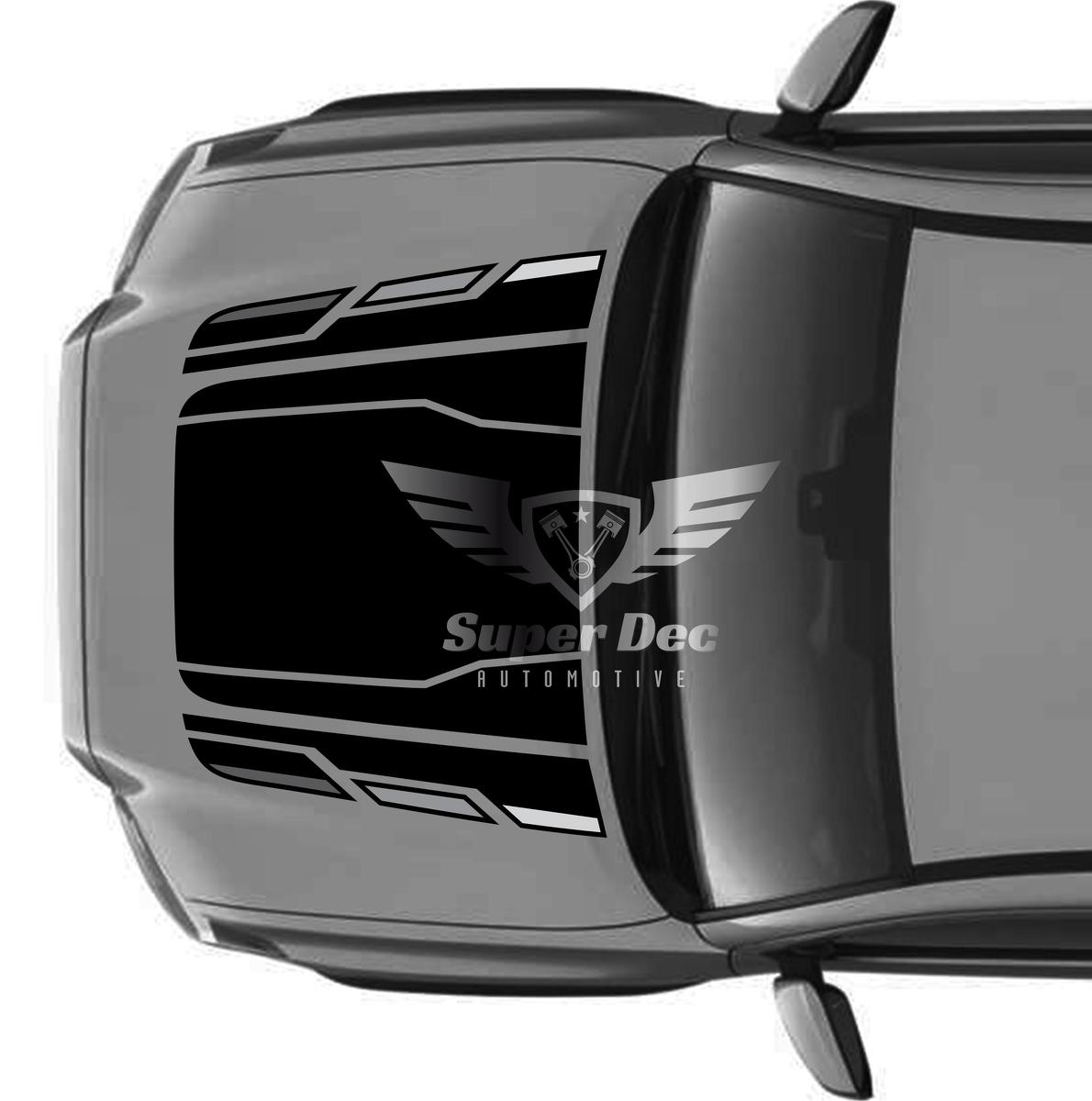 TRD Tacoma Hood 4x4 PRO Sport Off Road NO! Scoop in Shadows of Grey Vinyl Stickers Decal fit to Tacoma 16-21
